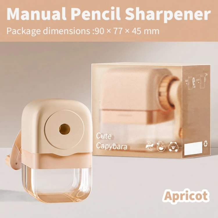 Cute Mini Plastic Hand Crank Pencil Sharpener